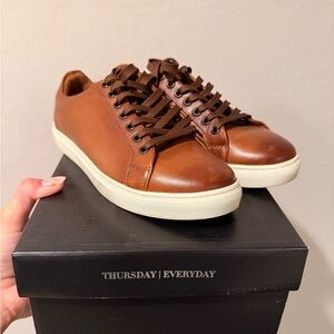 Women’s Brown Leather Sneakers